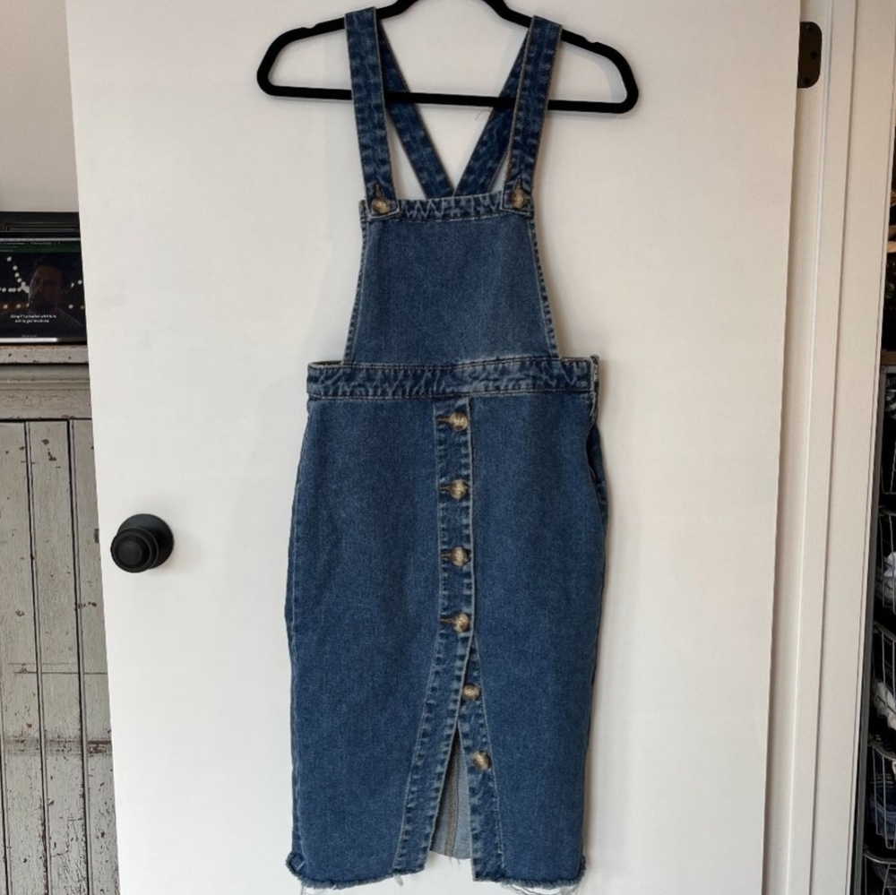 Bershka Jean Denim overall dress